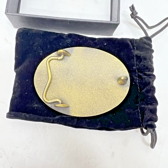 Vintage NRA Golden Eagles Belt Buckle With Box And Bag - Picture 4 of 6